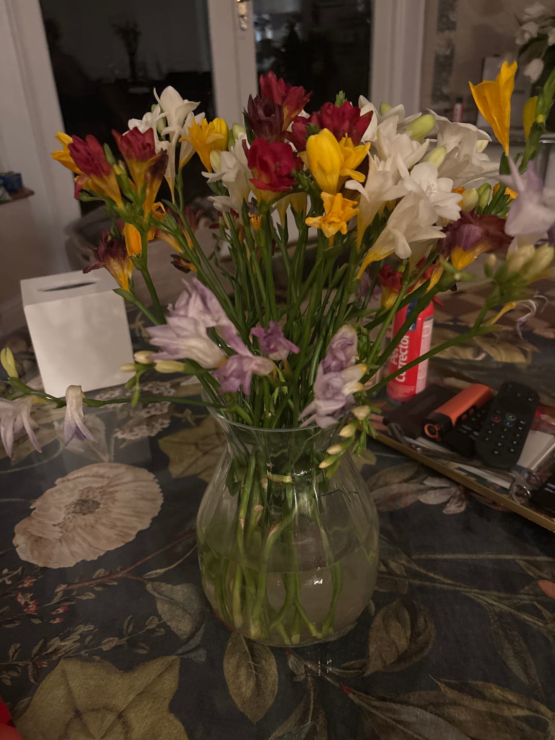 Customer photo review of Mixed Guernsey Long Stem Freesia Flowers