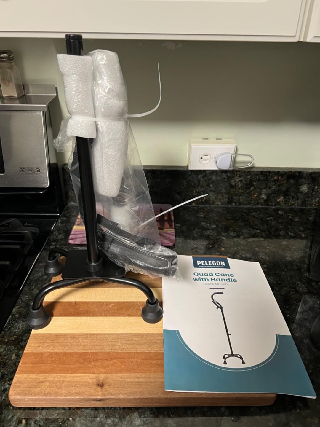 Customer photo review of Quad Cane with Extra Handle