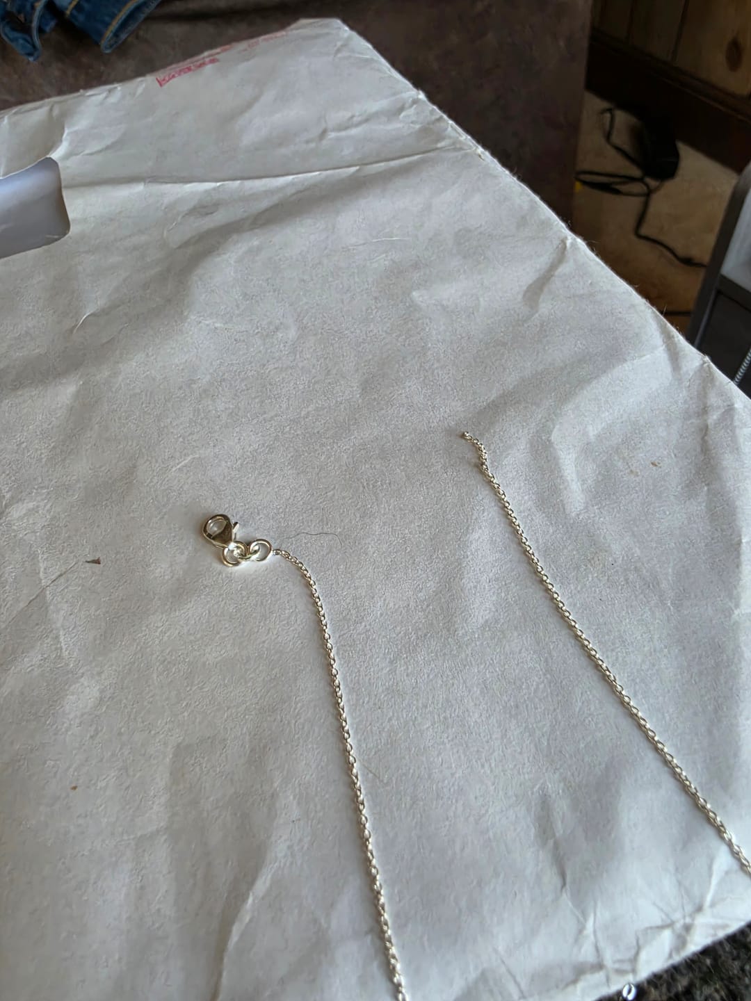 Customer photo review of Silver Larimar Set