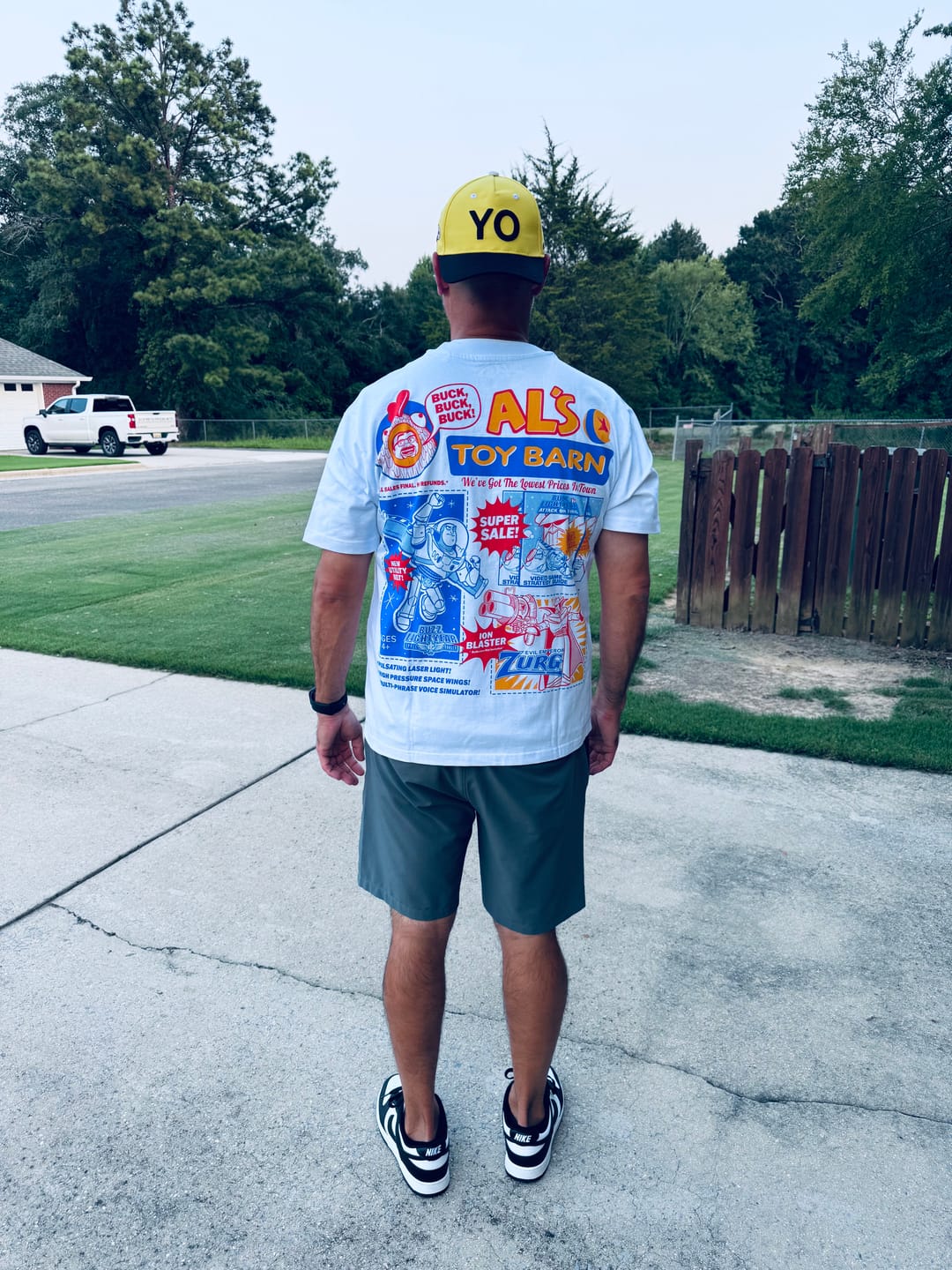 Customer photo review of Disney and Pixar Toy Story "YO Delivery Shuttle" – 5-Panel Hat