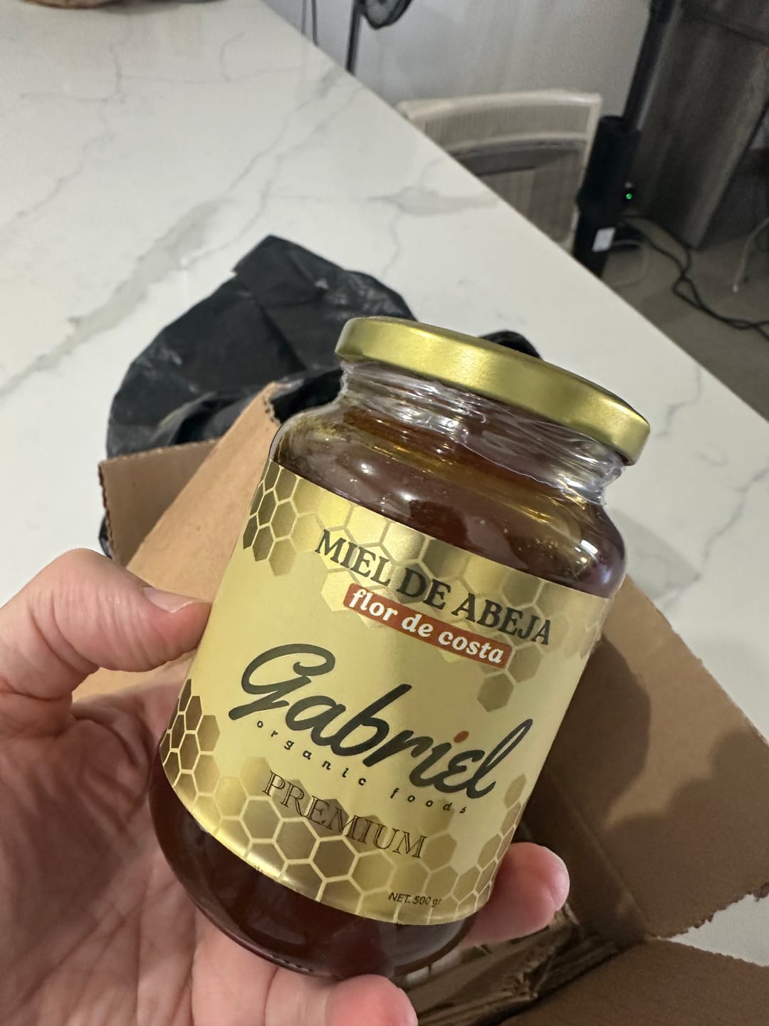 Customer photo review of Miel de Abeja 100% Pura de Flor de Costa (500 g)