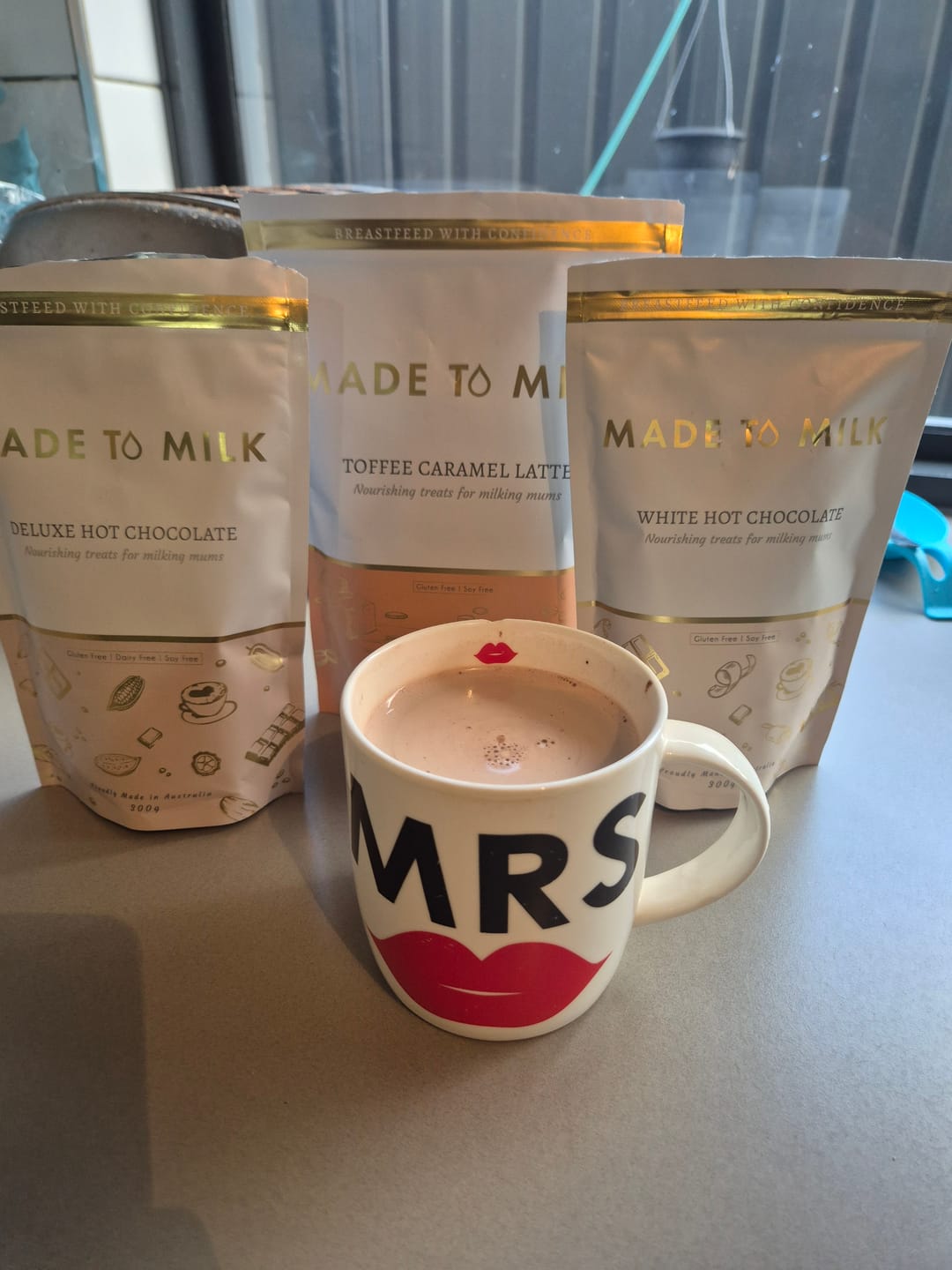 Customer photo review of Toffee Caramel Lactation Latte - GF