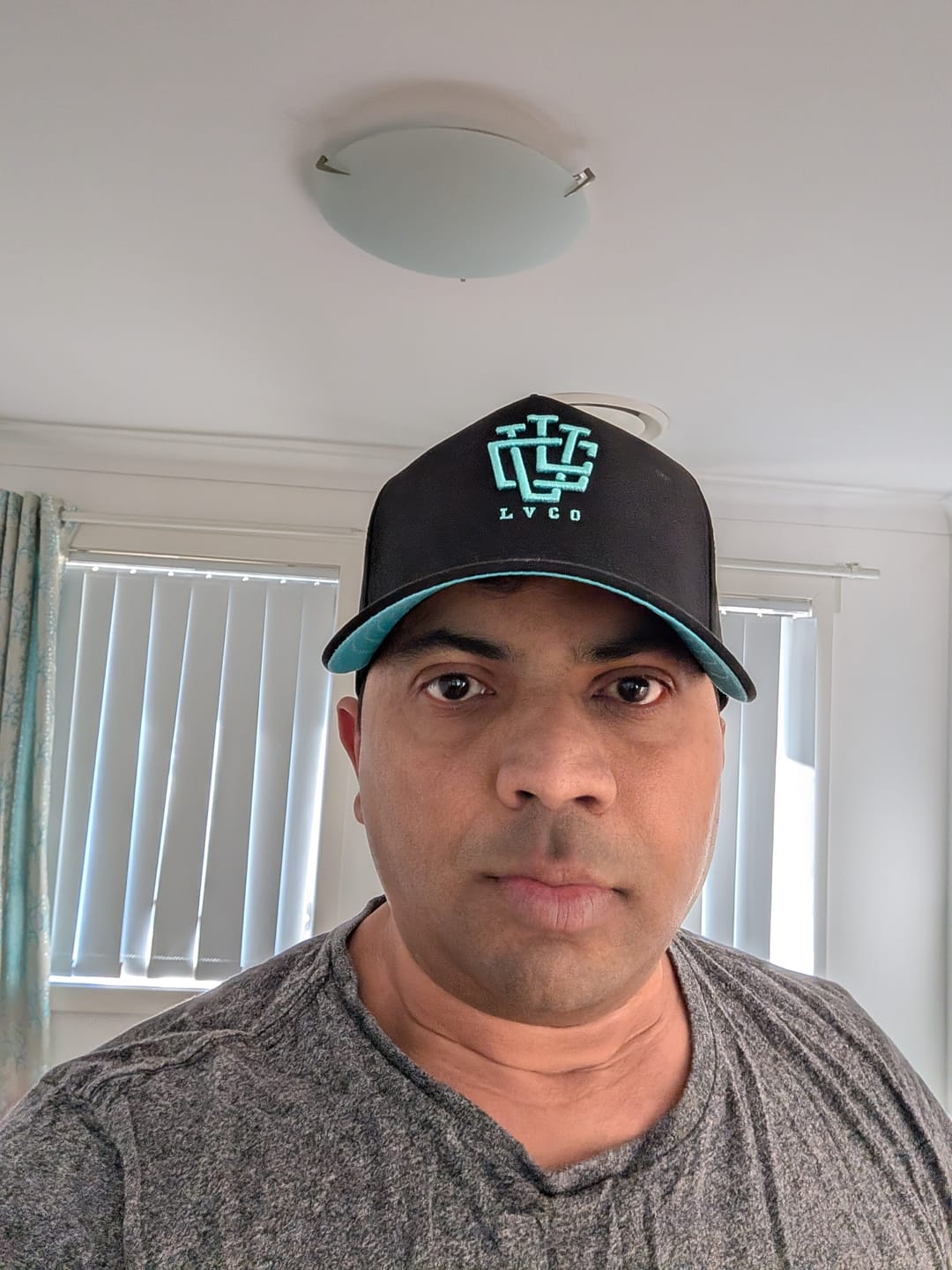 Customer photo review of Deep Fit LVCO Midnight Mint A-Frame Snapback