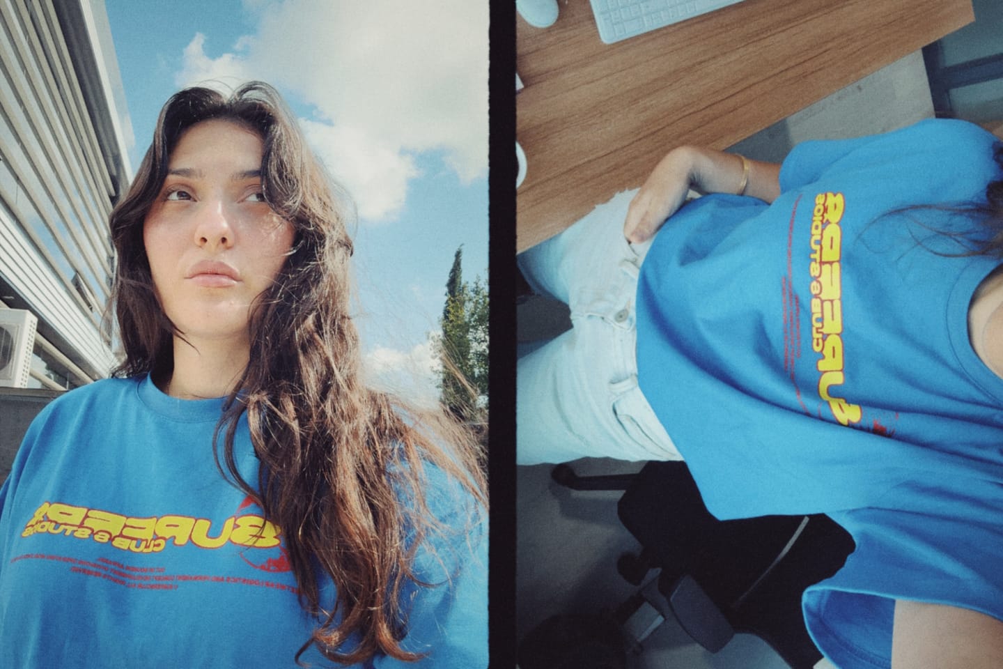 Customer photo review of Club & Studios — Oversized Tee