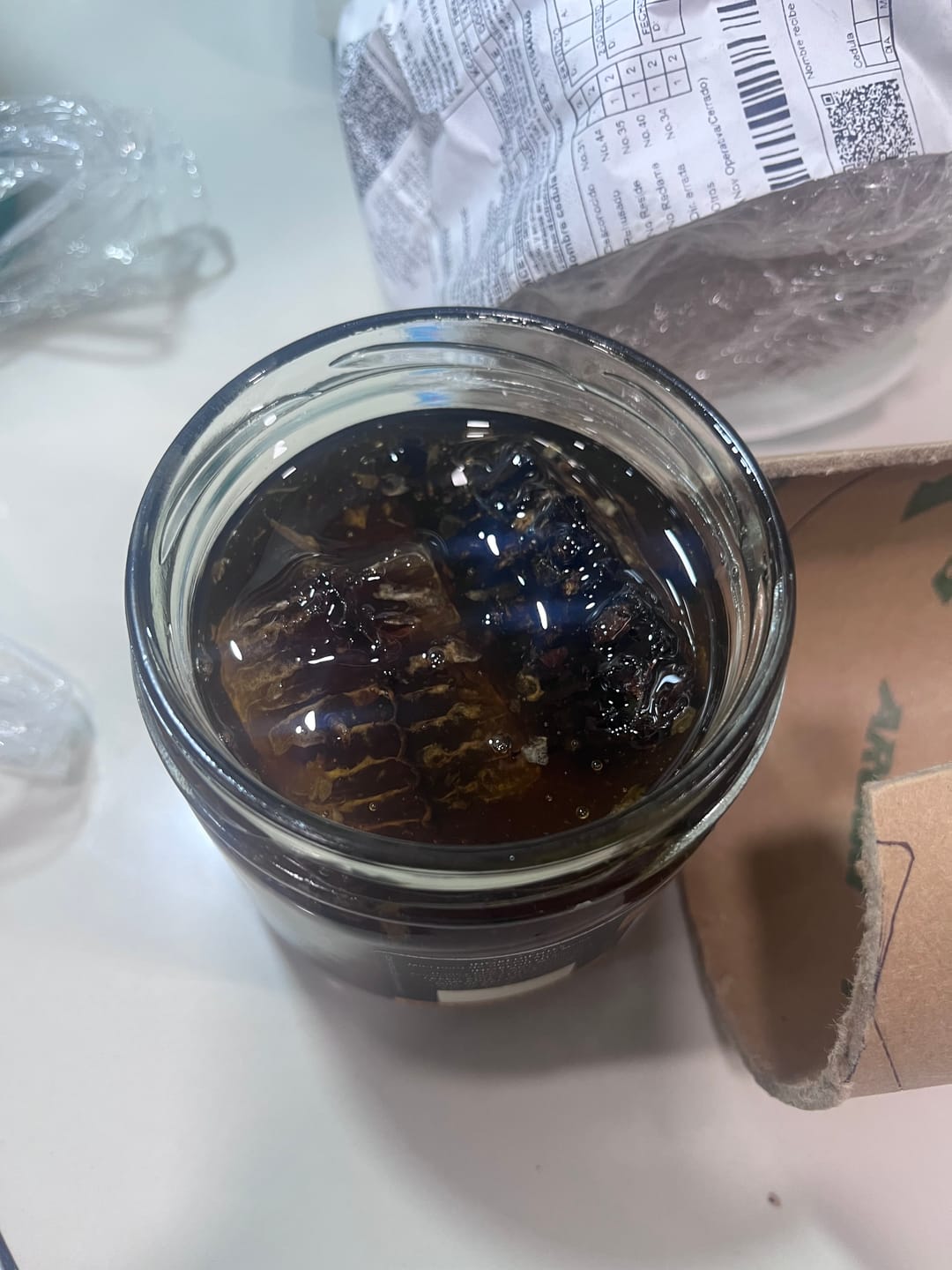 Customer photo review of Miel Con Panal Origen Tierra Alta Córdoba