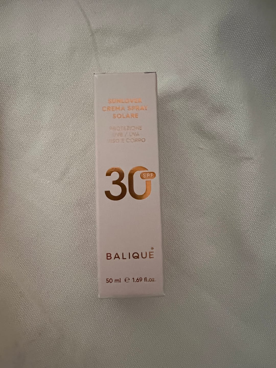 Customer photo review of SUNLOVER - SPF 30 - Crema Spray solare - TRAVEL SIZE