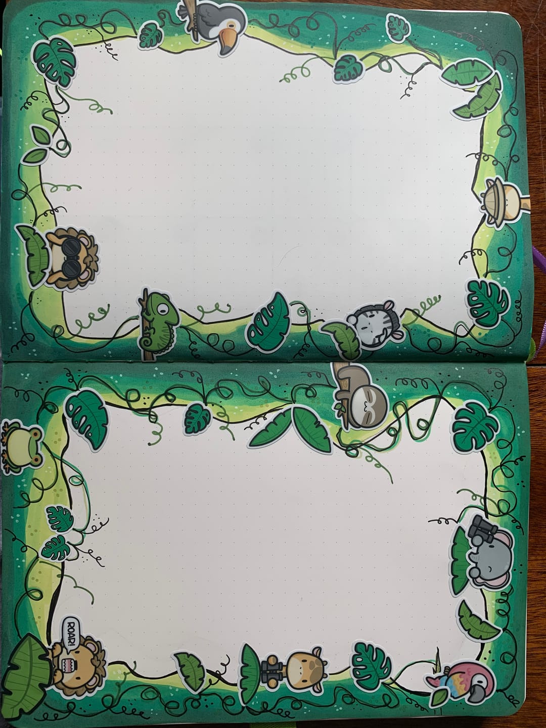 Customer photo review of Rainforest, Savannah, and The Outback Sticker Sheets (Set of 3)