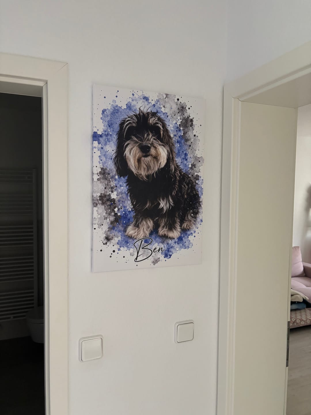 Customer photo review of Tierisches Wasserfarben Portrait