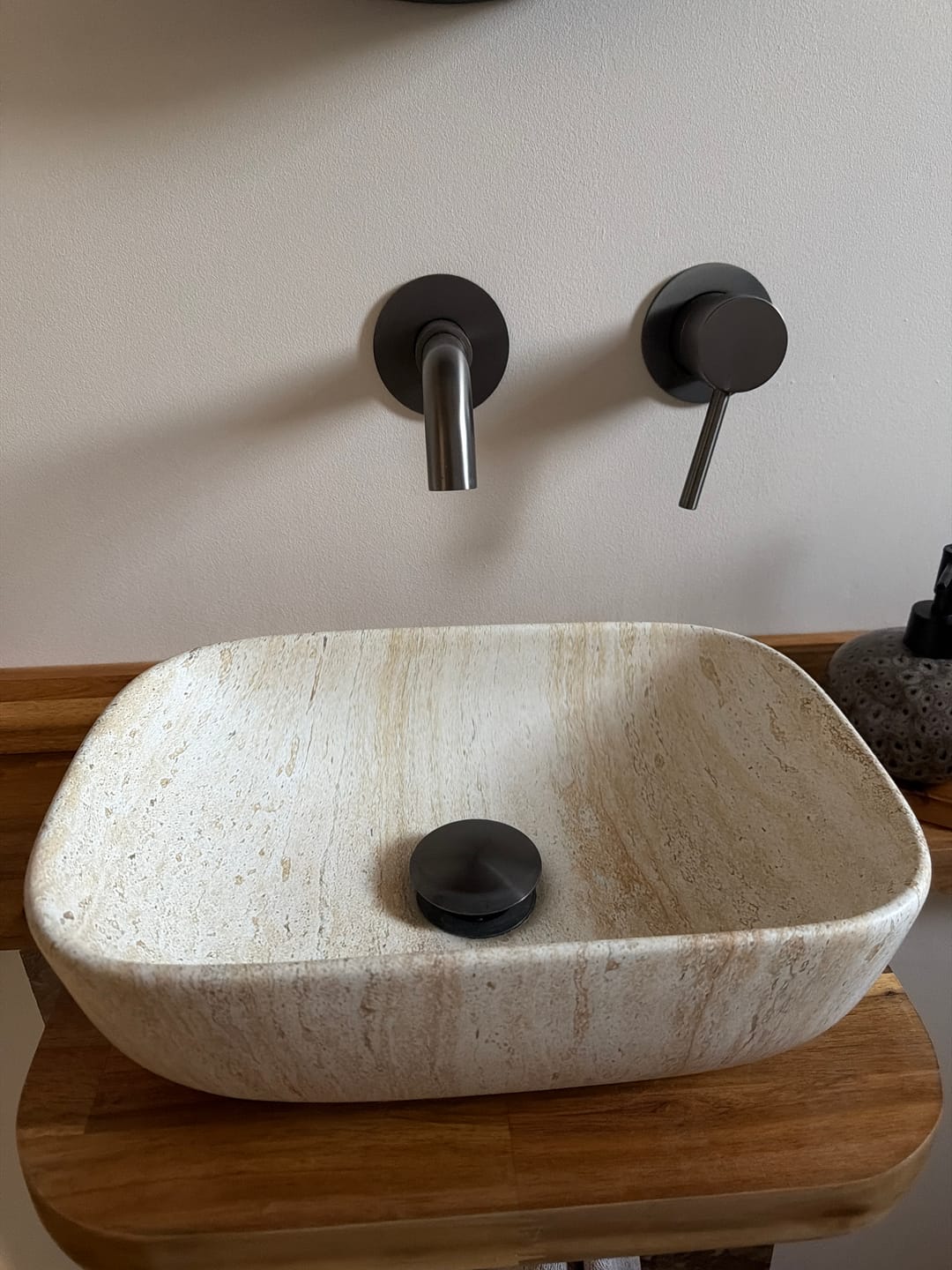Customer photo review of Bonde de vidange gris brossé