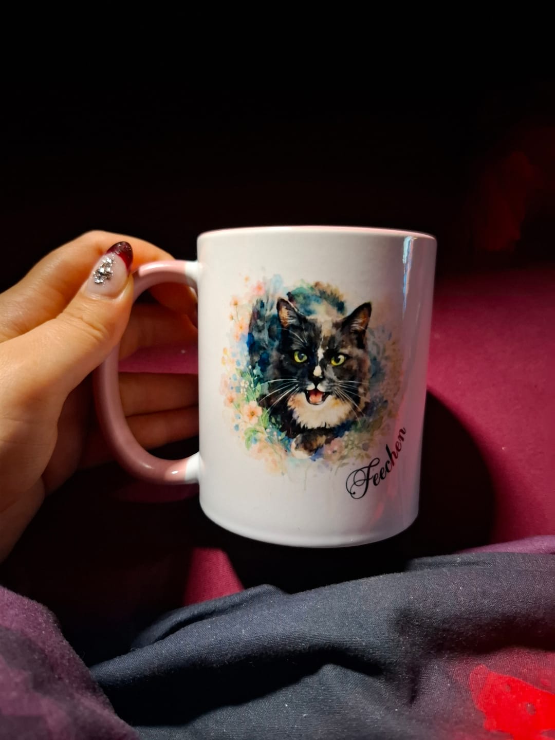 Customer photo review of Personalisierte Tasse - Aquarell