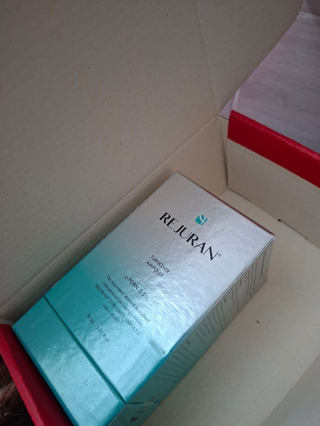 Customer photo review of Rejuran Turnover Ampoule