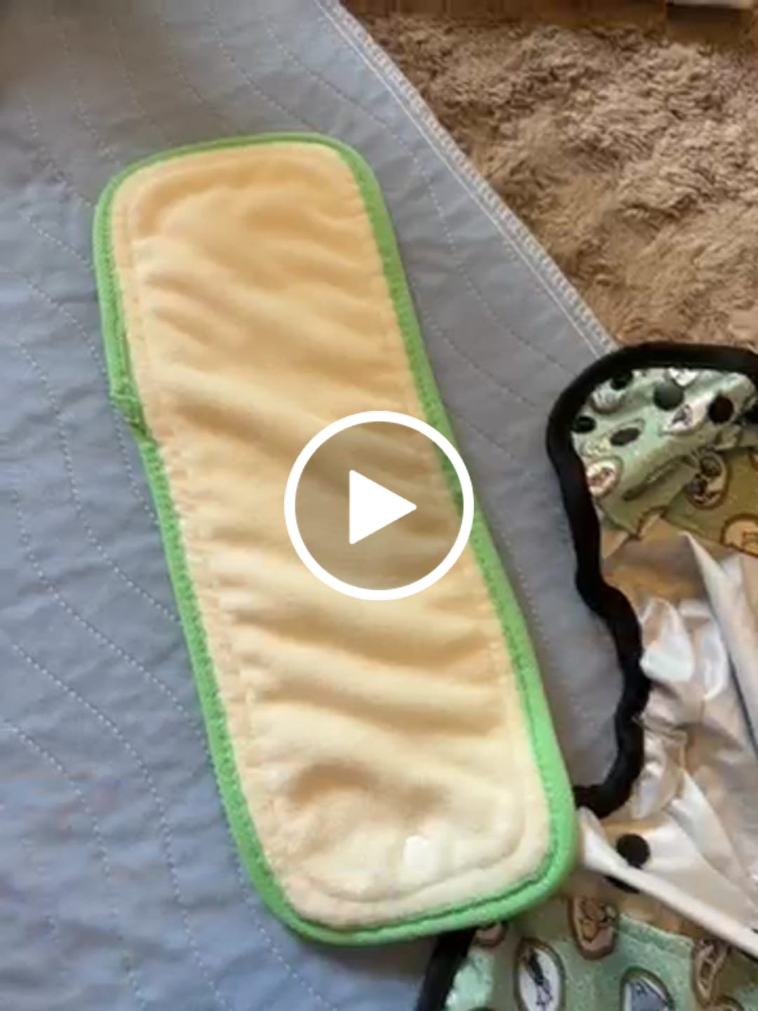 Customer video review of 6-Layer Bamboo Hemp Cotton Insert