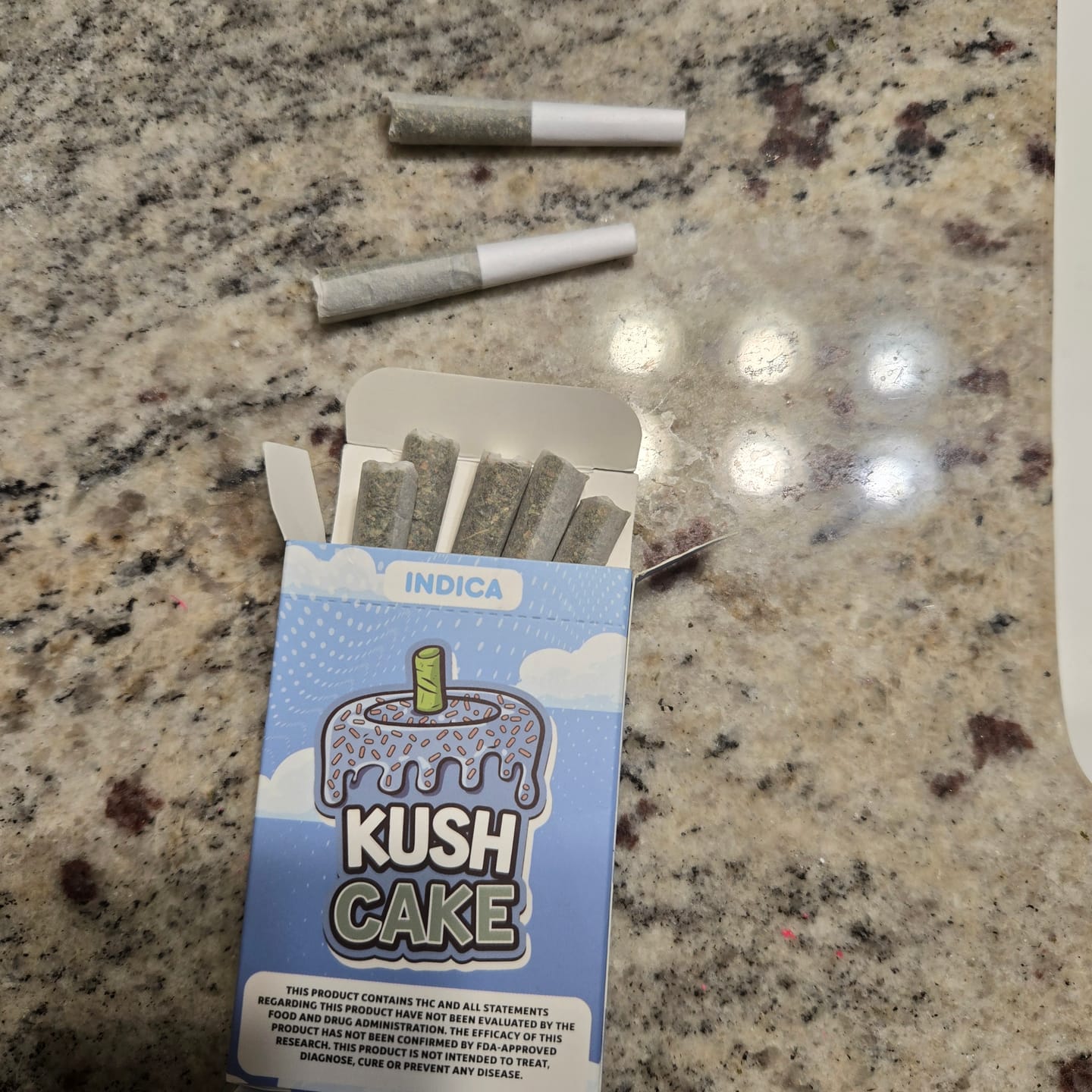 Customer photo review of Kush Cake - Pack of Pre-Rolls (10 Pack) - Indica