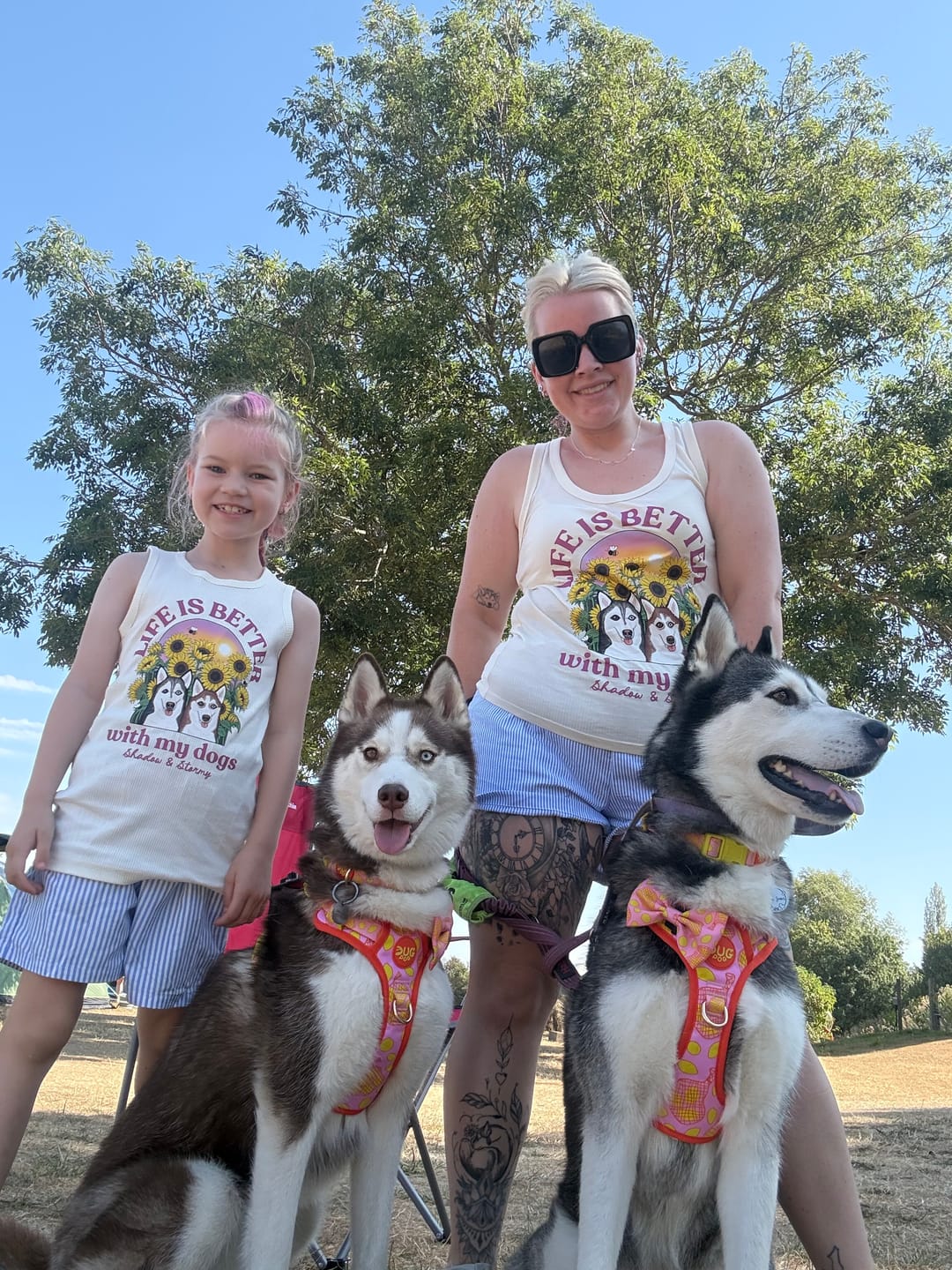 Customer photo review of Life is Better Personalised Vest | Syd&Co