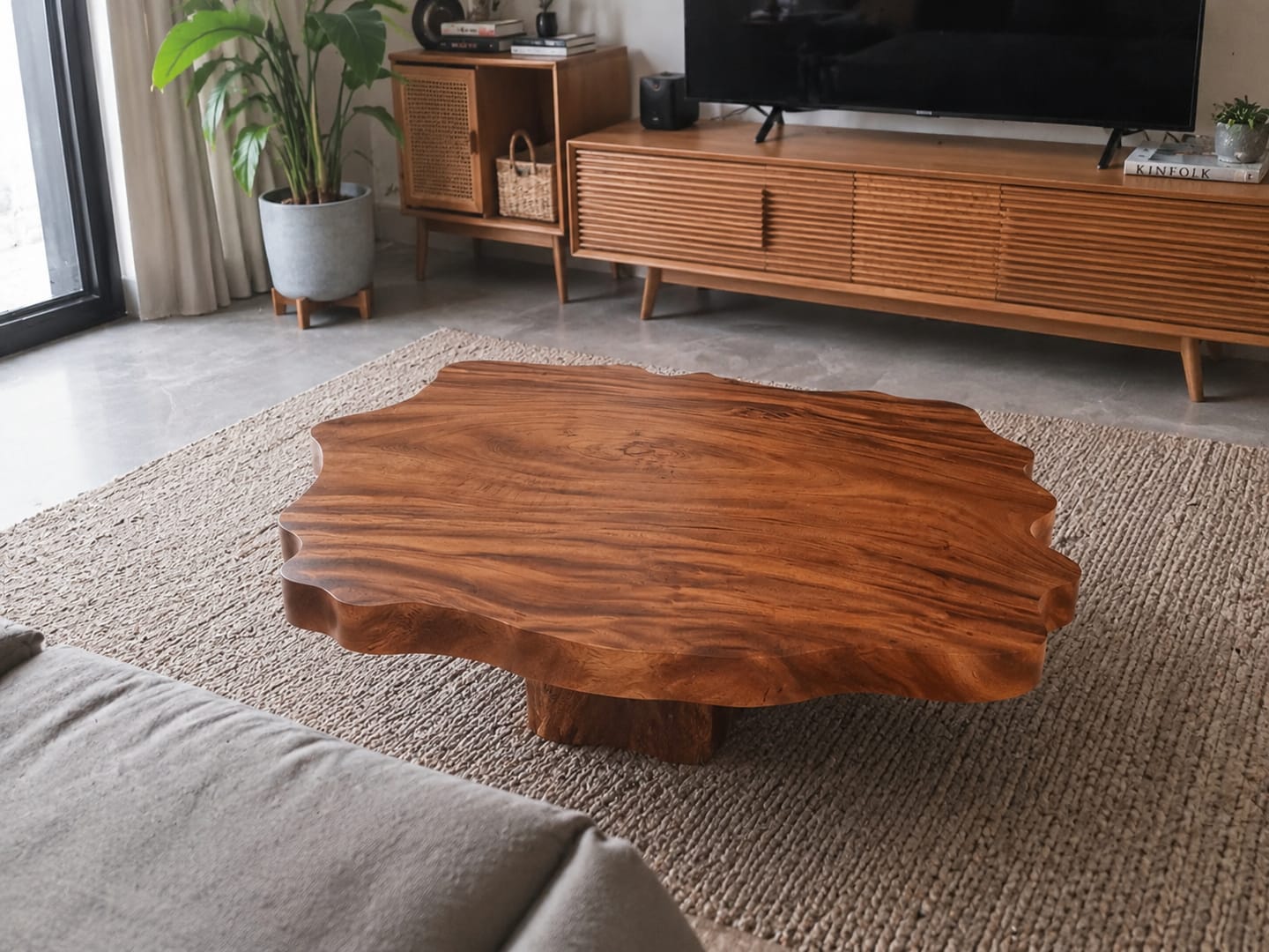 Customer photo review of Live Edge Corner Floating Shelves Solid Wood Wall Mounted Storage