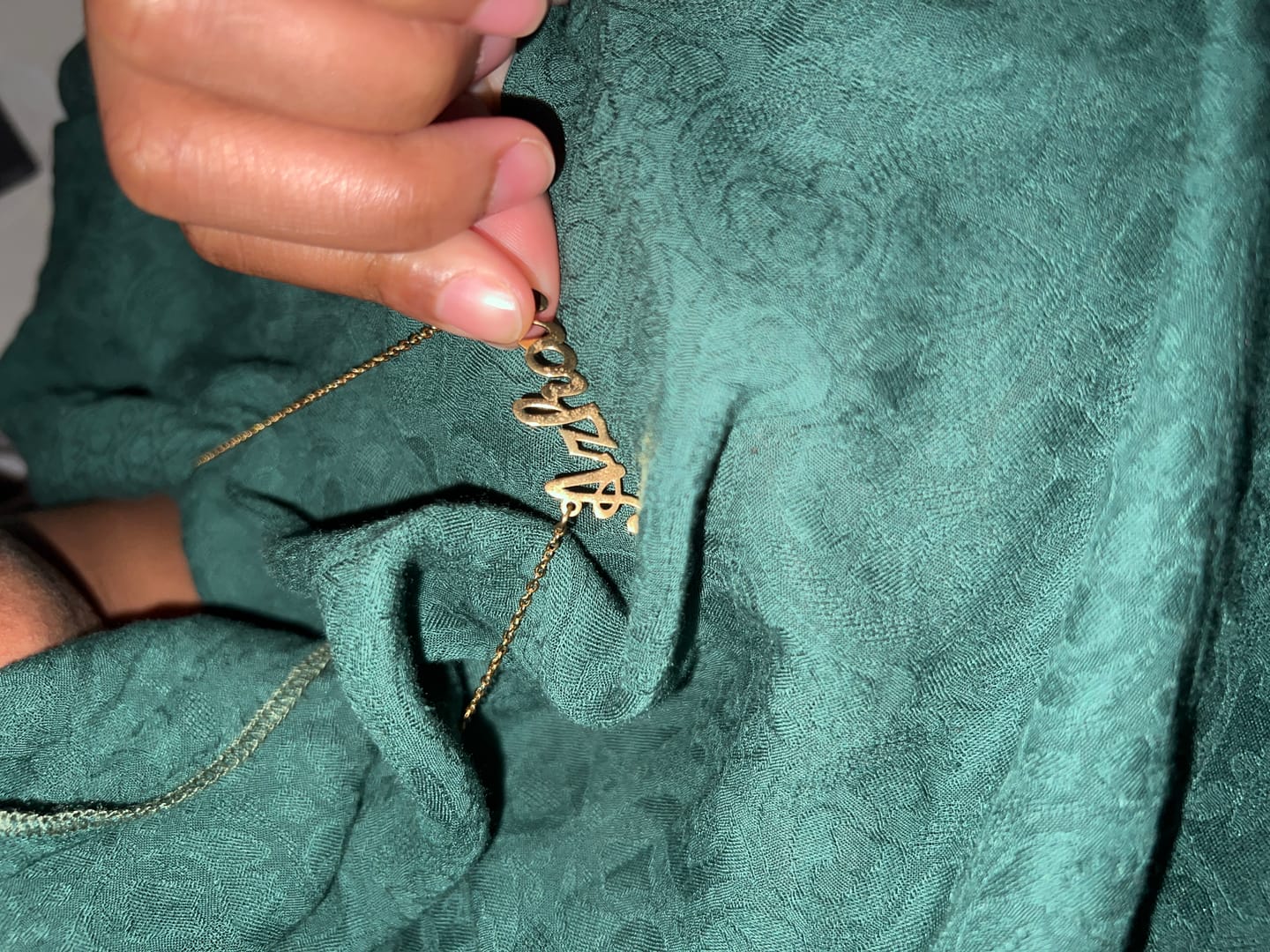 Customer photo review of Custom Name Necklace