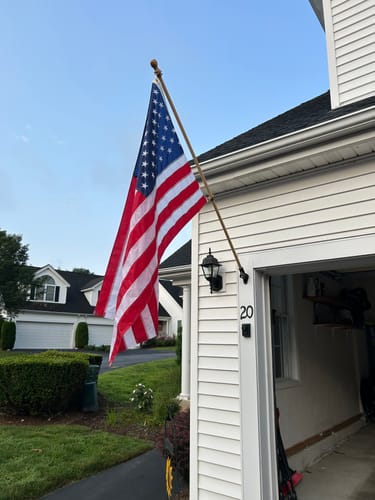 Customer photo review of 3' x 5' American Flag Set