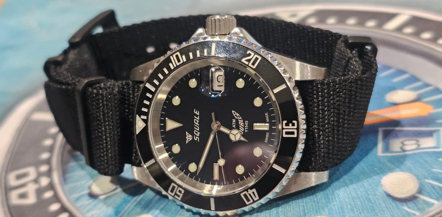 Customer photo review of Five Eye Nylon Watch Strap - PVD/Black