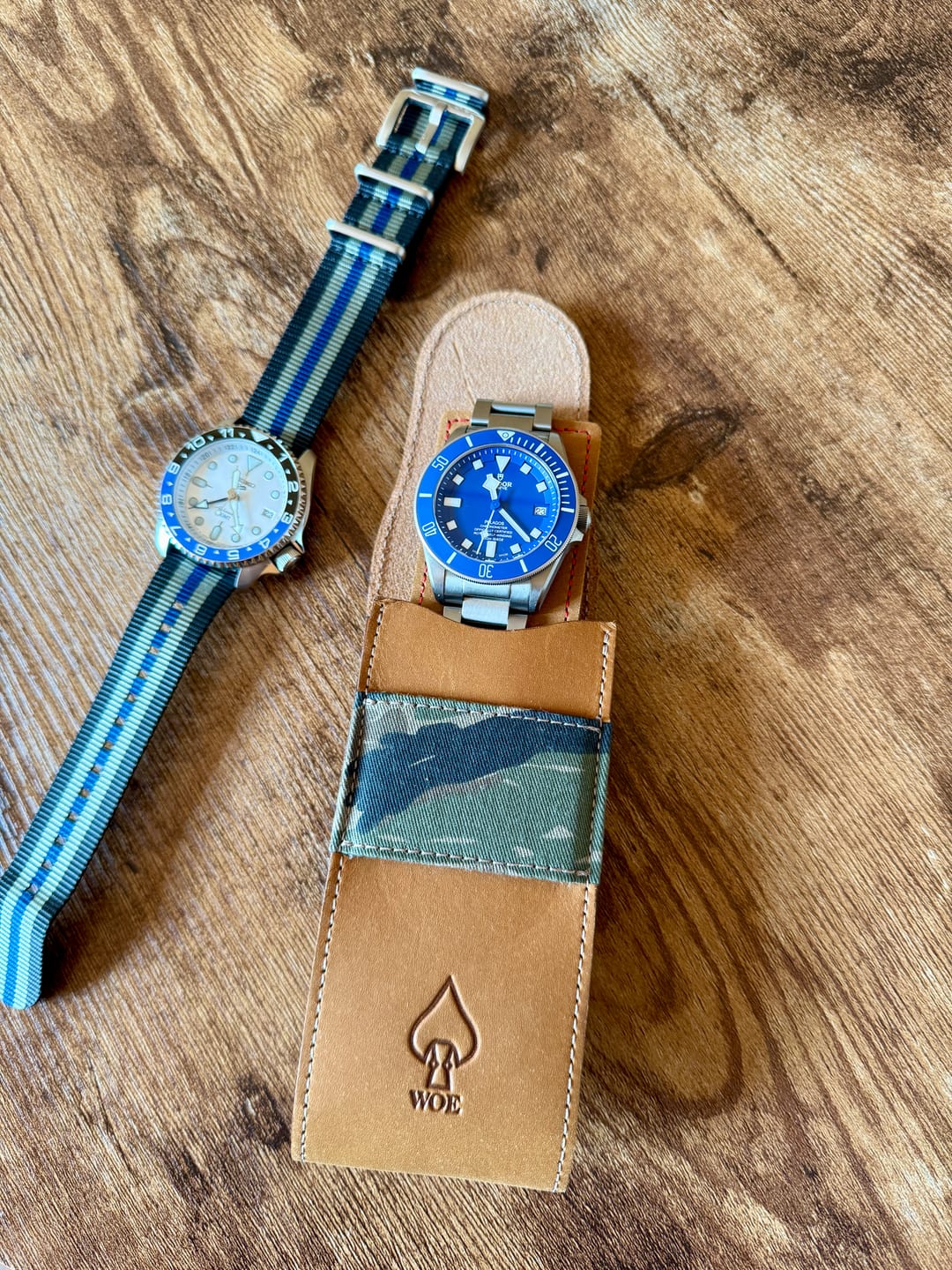Customer photo review of Travel Pouch and Challenge Coin - New Tiger Stripe