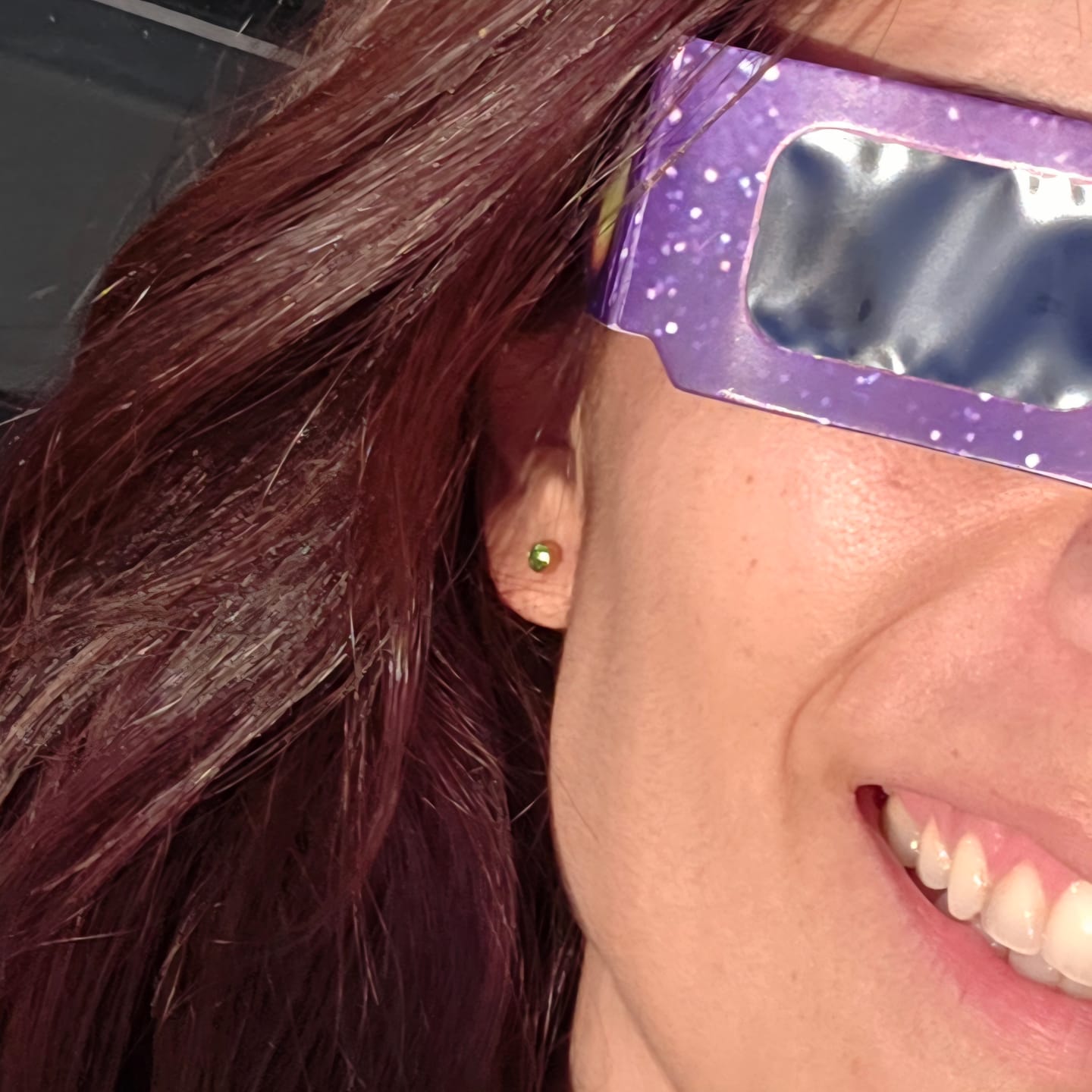 Customer photo review of Birthstone Stud Earrings