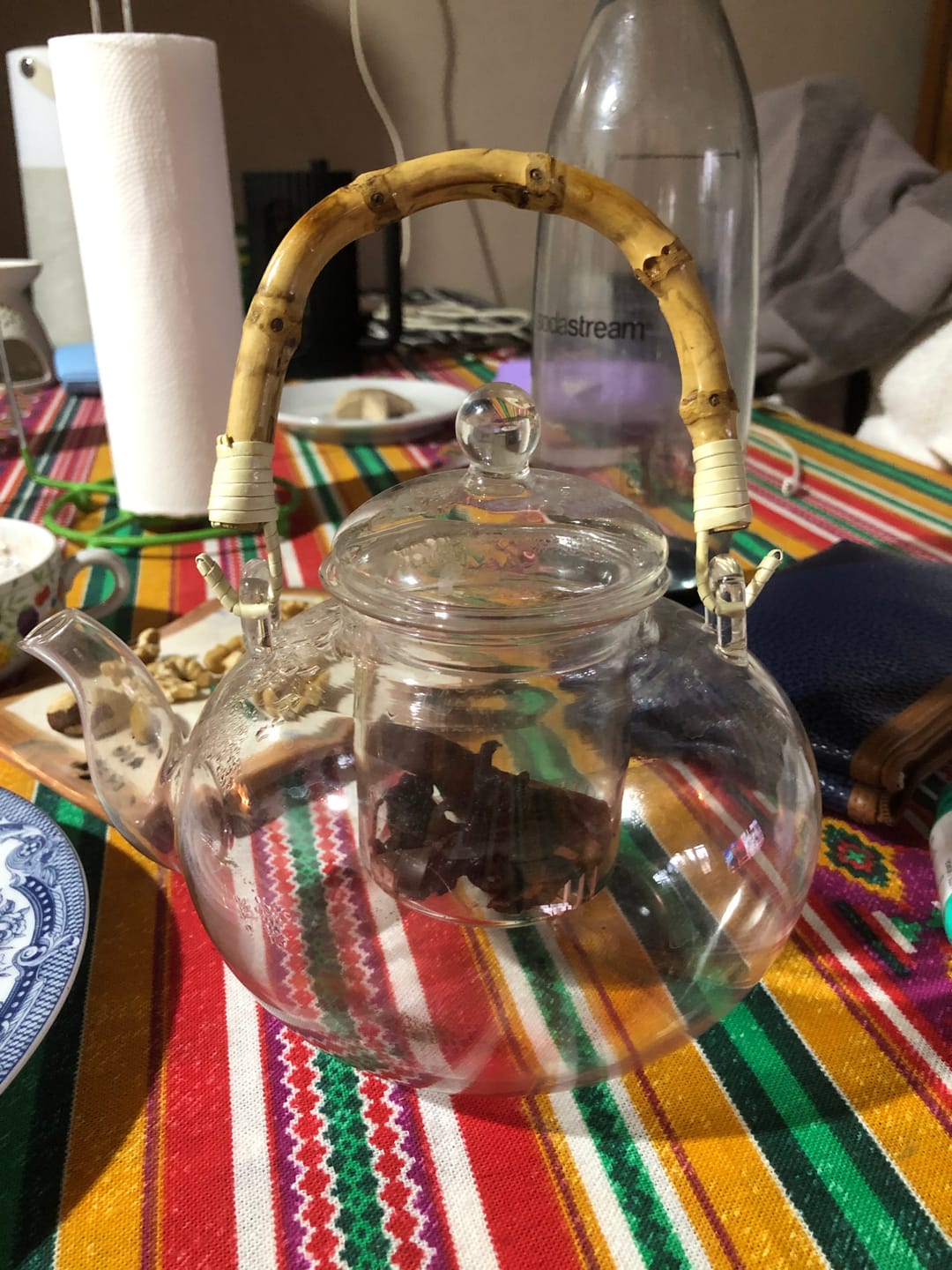 Customer photo review of Tetera Brighton Sakura De Vidrio Borosilicato Premium Con Asa De Bambú 1 Litro
