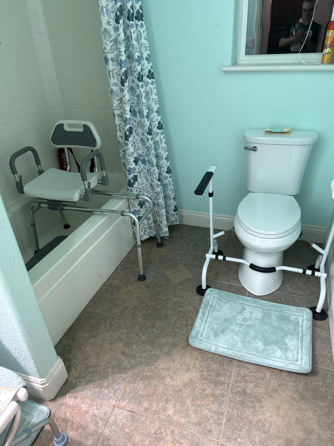 Customer photo review of Sliding Swivel Shower Chair Transfer Bench