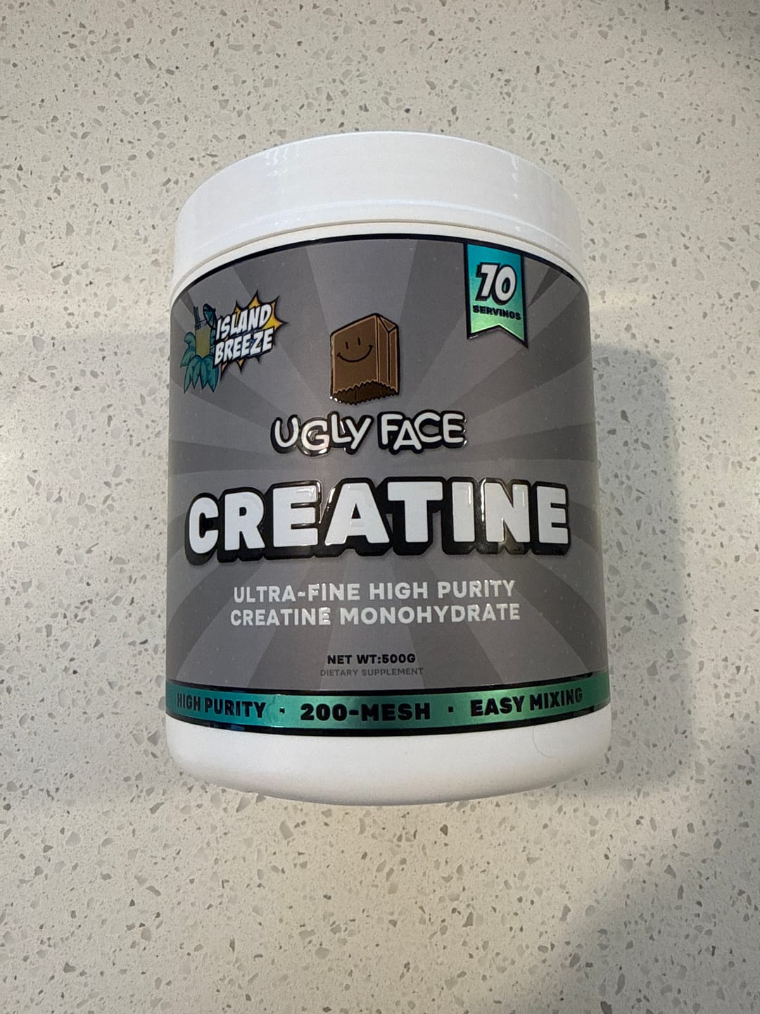 Customer photo review of UGLYFACE® CREATINE MONOHYDRATE