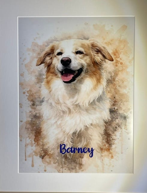 Customer photo review of Personalisiertes Poster - Aquarell Realistisches Porträt