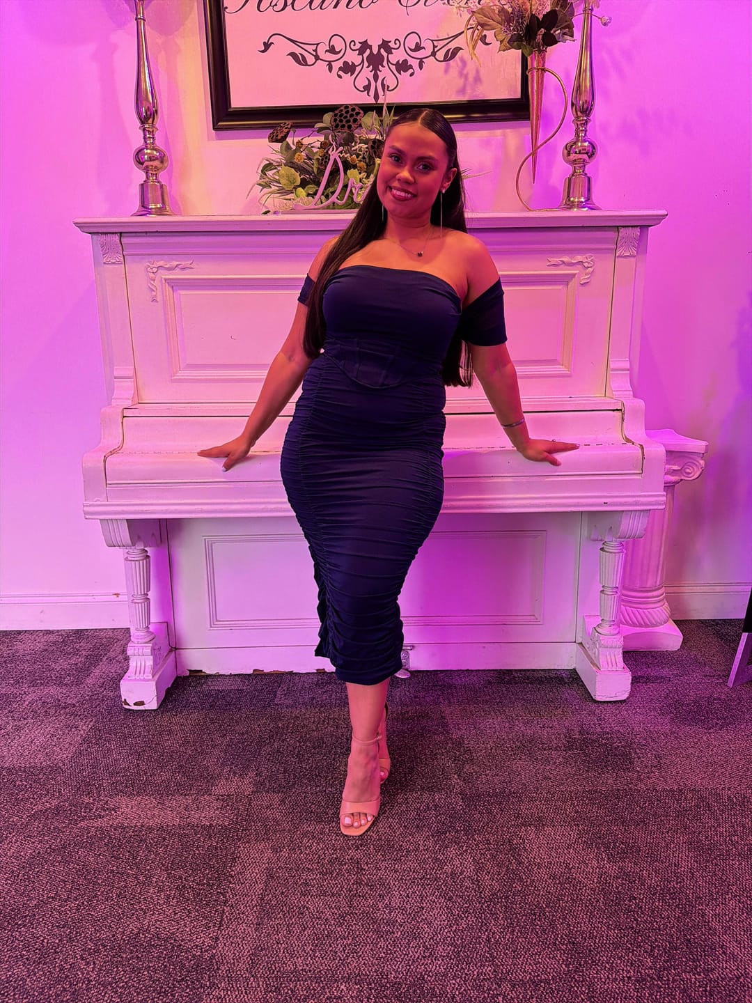 Customer photo review of Scarlett Midi Dress