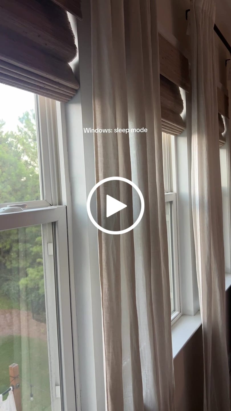 Customer video review of SmartWings Motorized Woven Wood Shades 50%/70%/100% Blackout