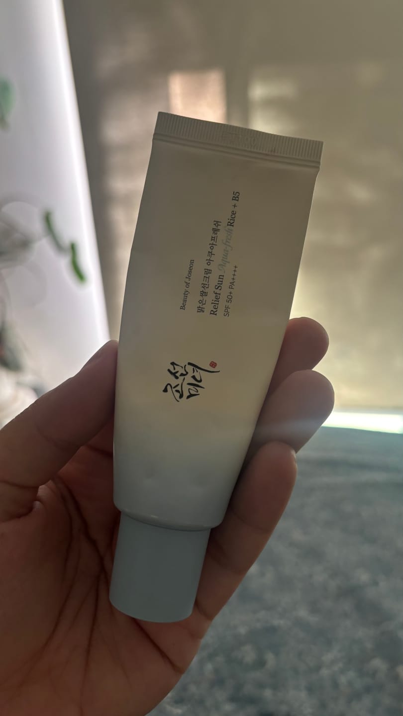 Customer photo review of Relief Sun Aqua - Fresh Rice + B5 SPF50+ PA++++