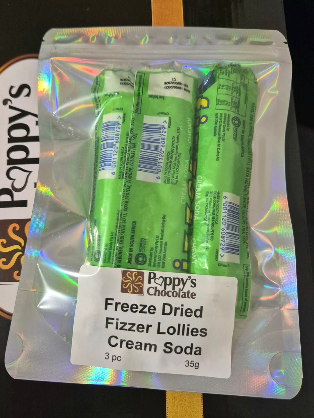 Customer photo review of Freeze Dried Fizzer Cream Soda Lollies