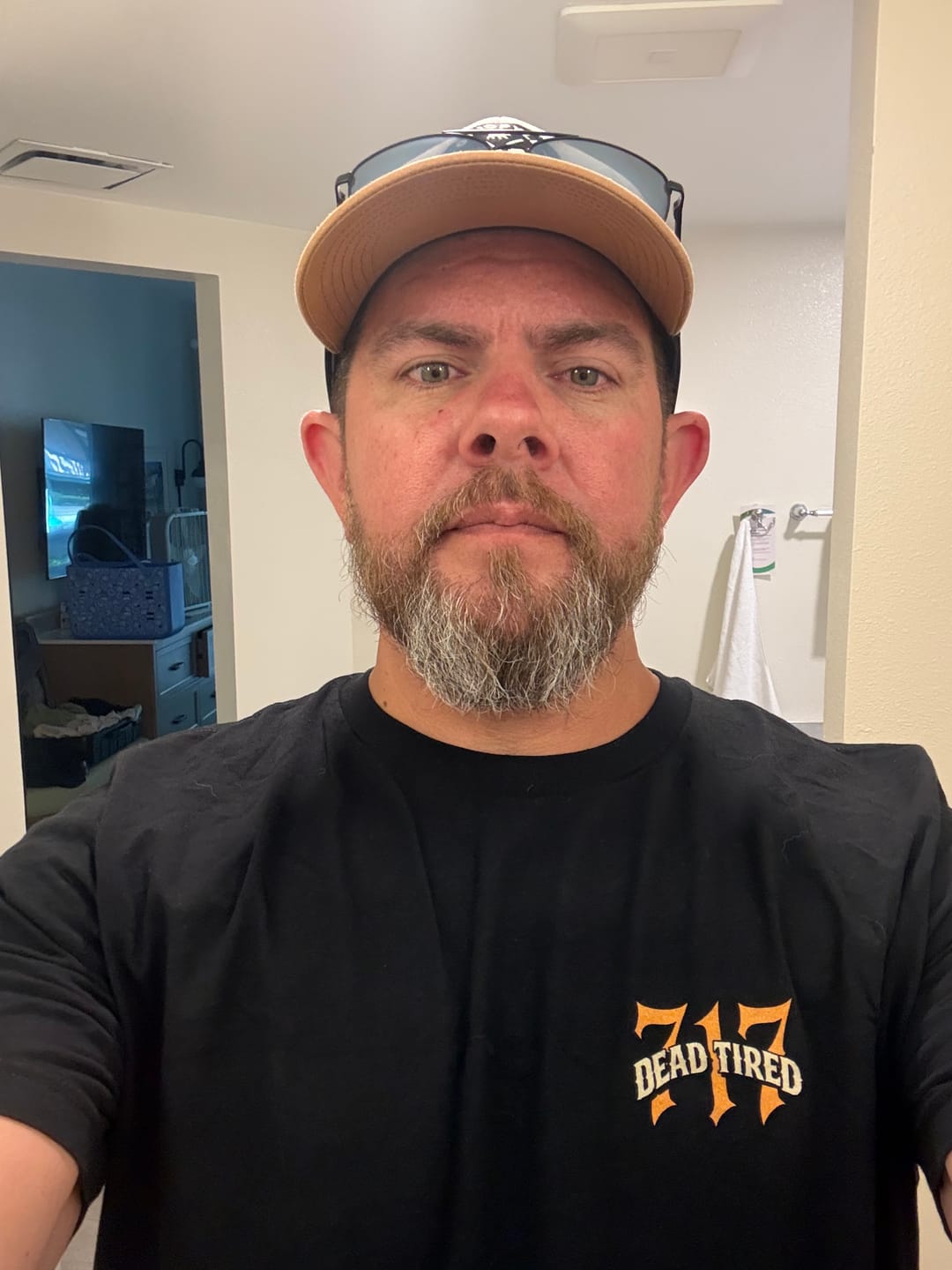Customer photo review of Dead Tired Welder Shirt
