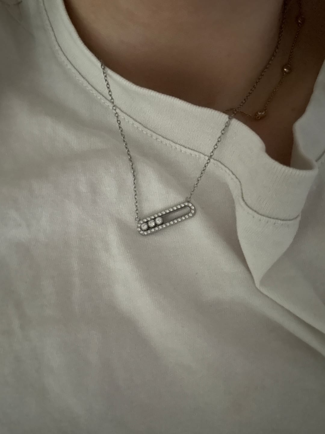 Customer photo review of Pave Soul Kette 18K Vergoldet