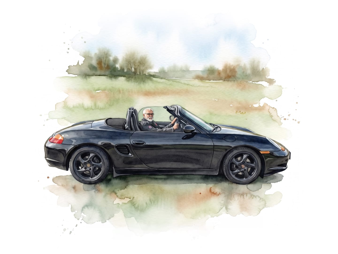 Customer photo review of Dein Auto / Motorrad als Aquarell-Kunstwerk