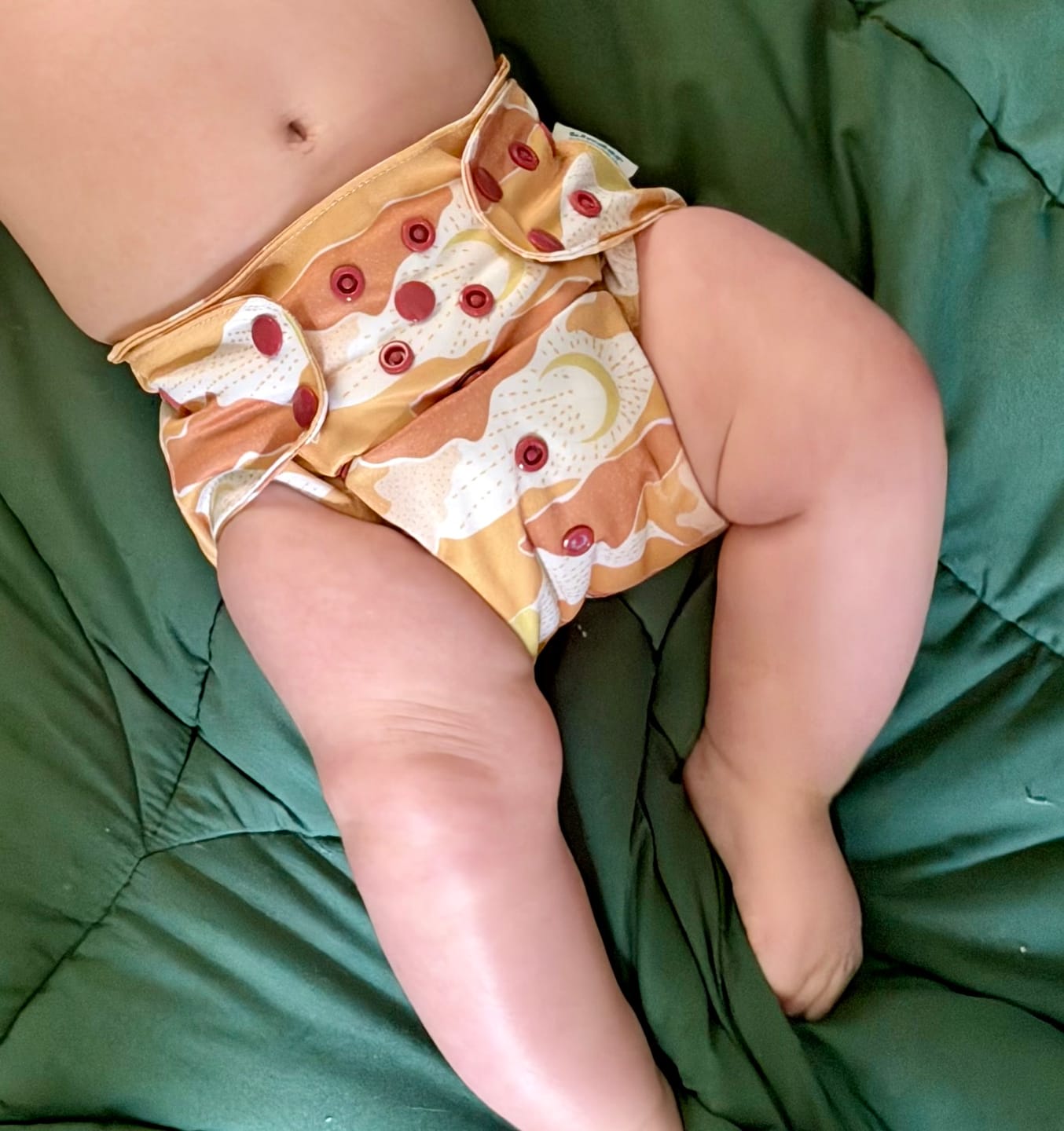 Customer photo review of Essentials Pocket Cloth Diaper with Athletic Wicking Jersey