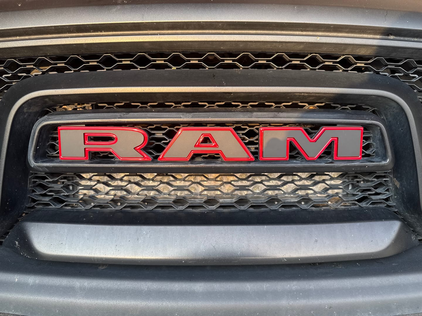 Customer photo review of Matte "Ram" Grille Lettering