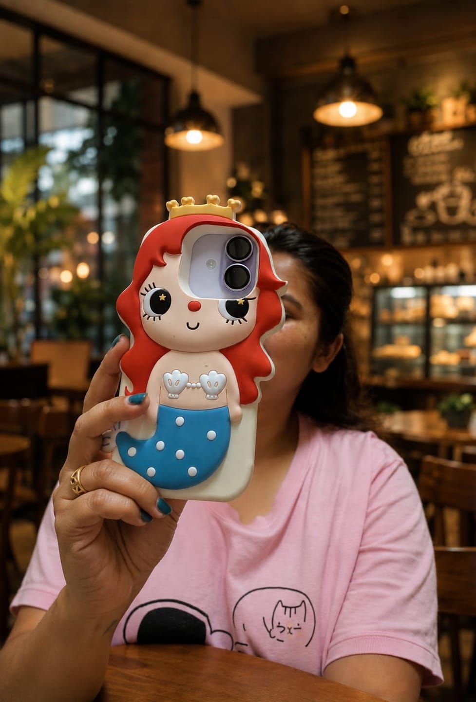 Customer photo review of 3D Mermaid Princess Charm iPhone Case