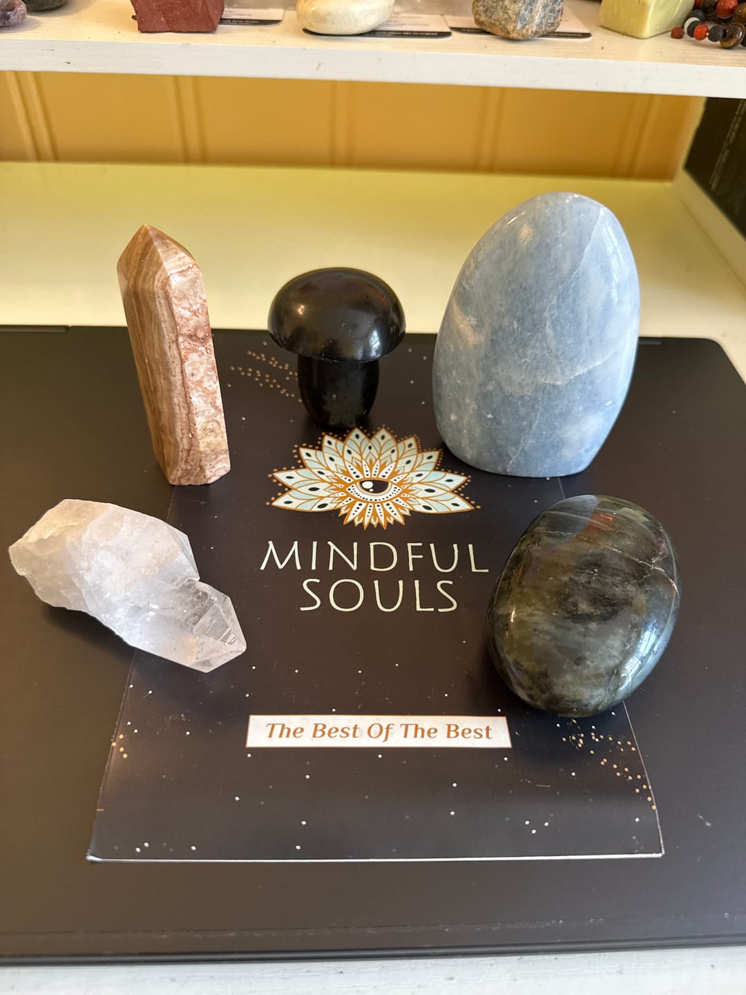 Customer photo review of Crystal Mystery Box 2.0 – Now with Rare & Precious Stones