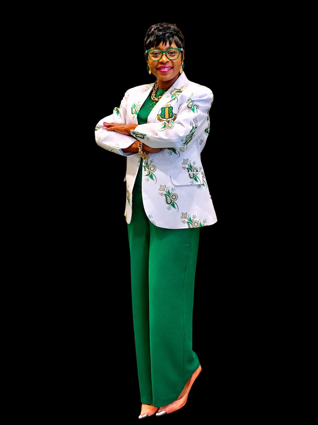 Customer photo review of AKA Paisley Blazer