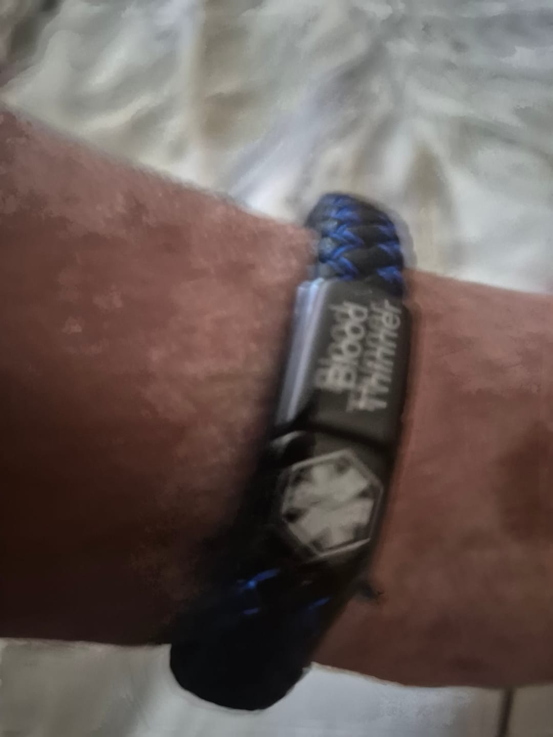 Customer photo review of Medical Alert Bracelet