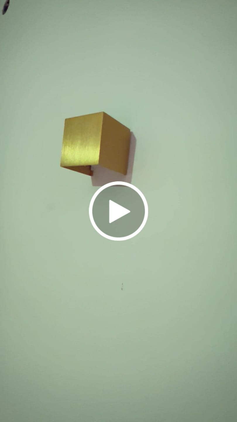 Customer video review of Modern Small Cube LED Mini Wall Sconce