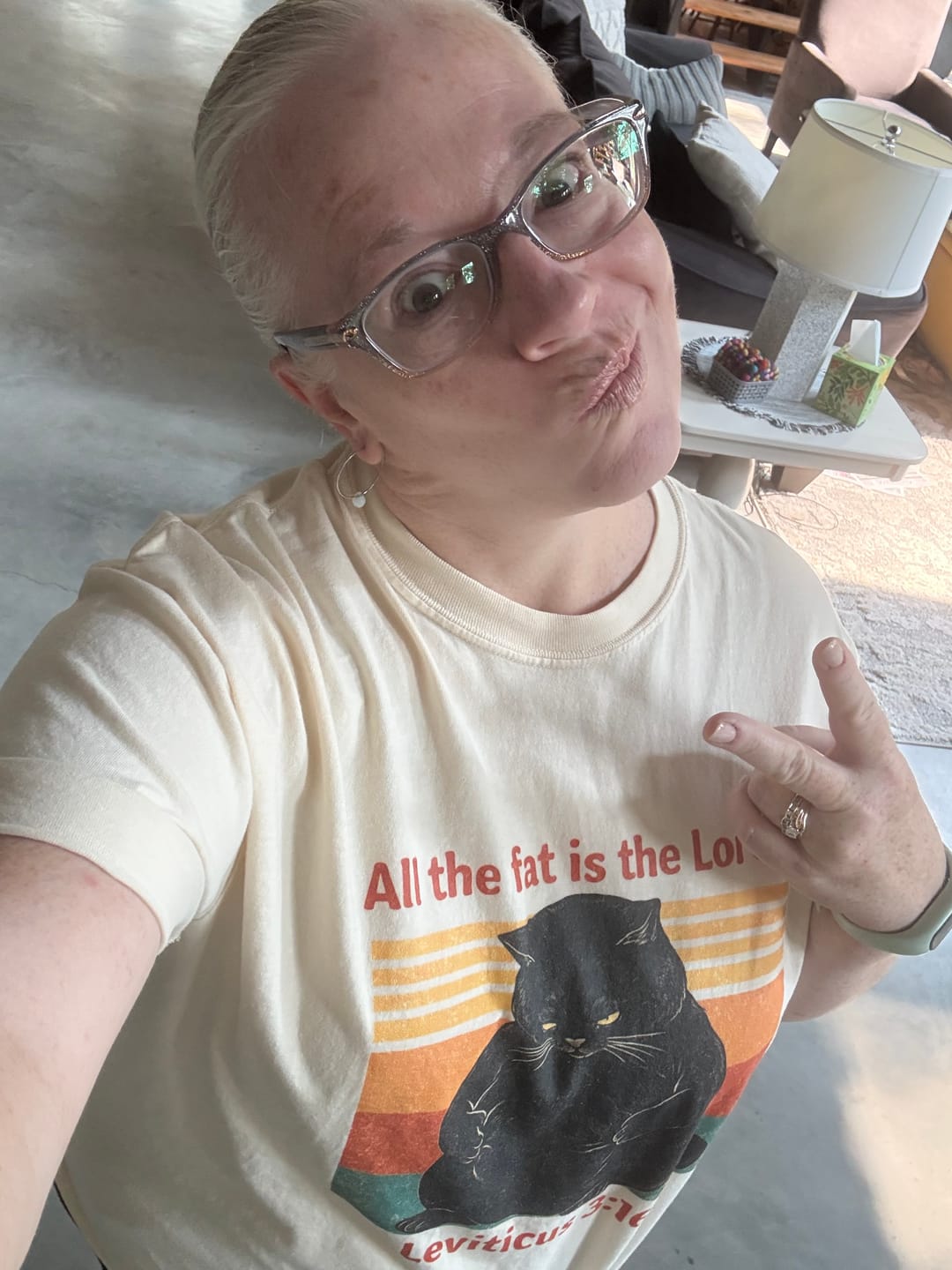 Customer photo review of The Lord's Portion T-Shirt
