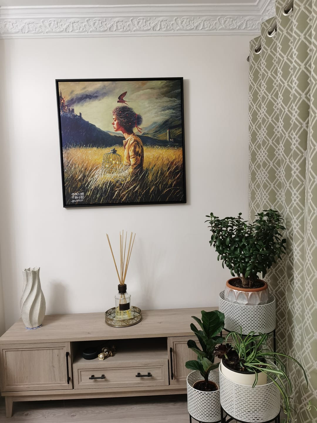 Customer photo review of Paveikslas “My Cage Is Empty My Bird Is Free”