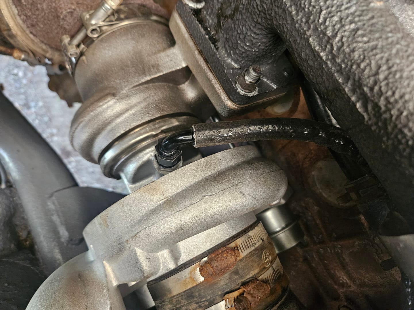 Customer photo review of 1991-2018 Cummins Factory Replacement Oil Feed Line (FPE-CRTFL-OE)