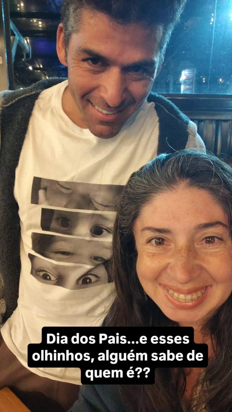 Customer photo review of Camiseta Personalizada OLHARES DOS FILHOS - Algodão Peruano