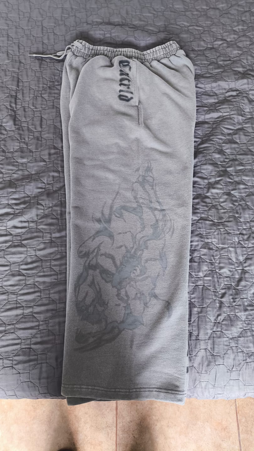 Customer photo review of WIDE LEG SMOKE SWEATS