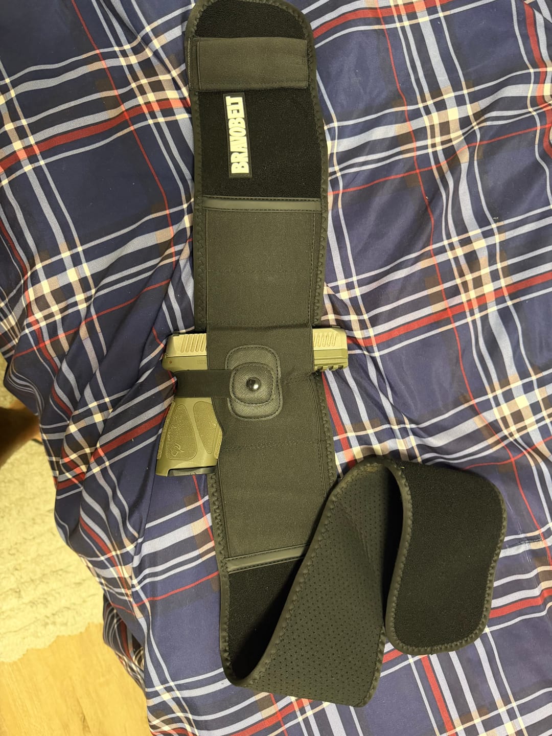 Customer photo review of BravoBelt Belly Band Holster for Concealed Carry - Unisex - Black
