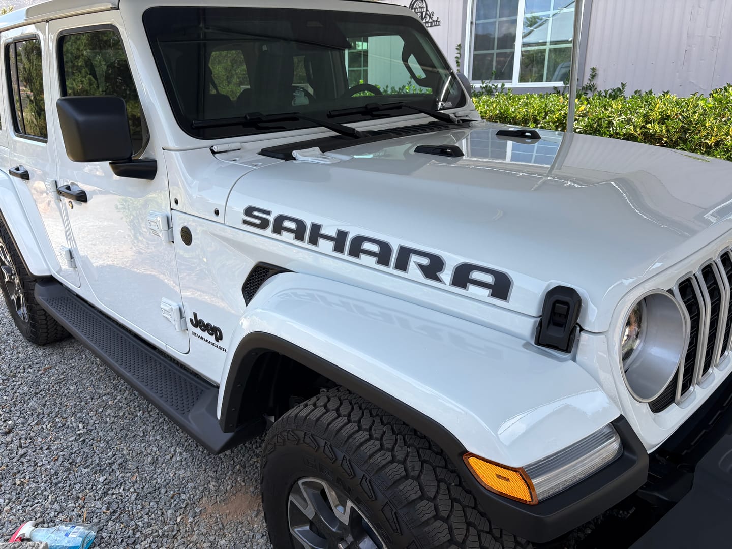 Customer photo review of Custom Hood Lettering | Set of 2