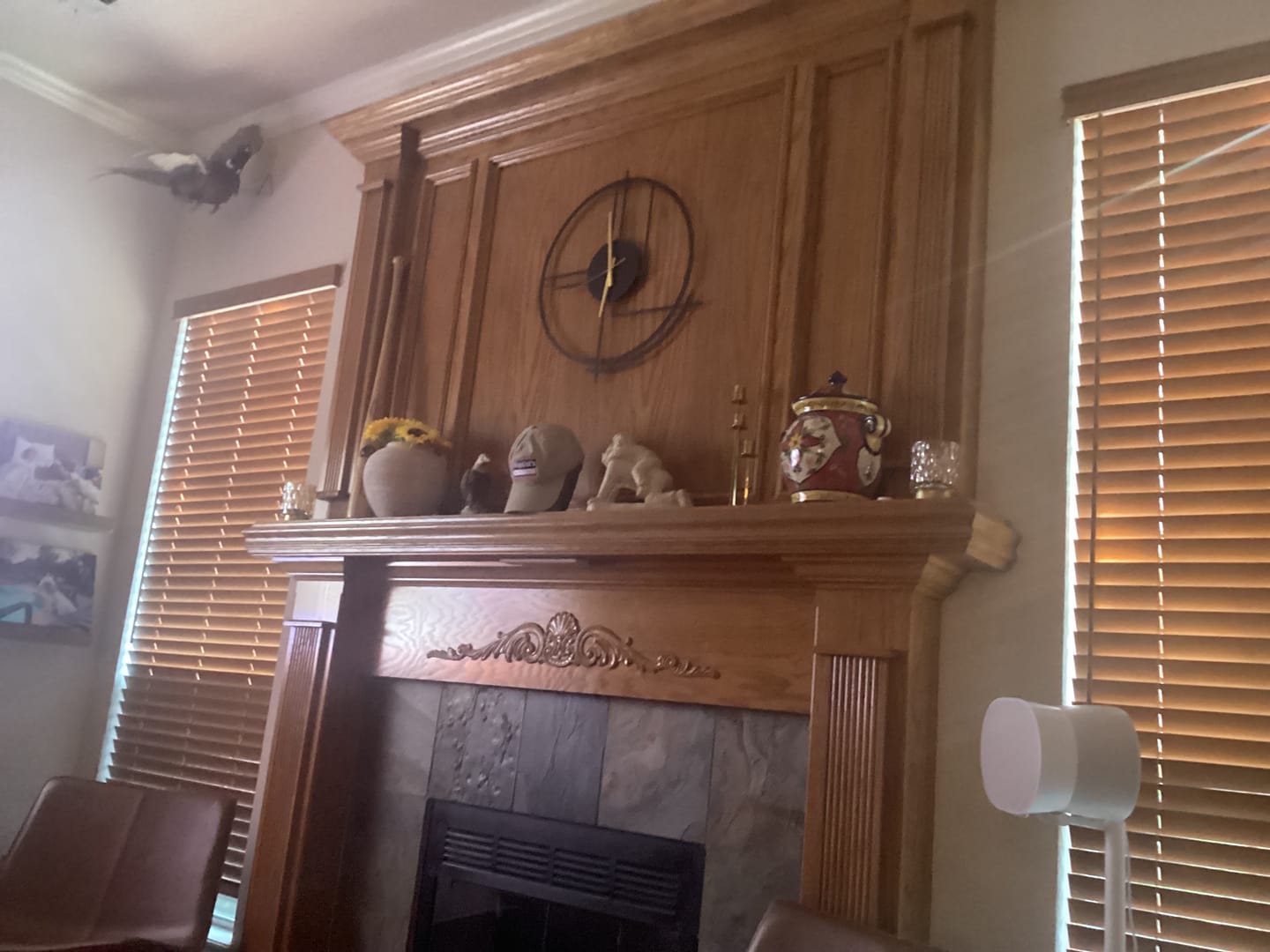 Customer photo review of Black Large Minimalist Wall Clock